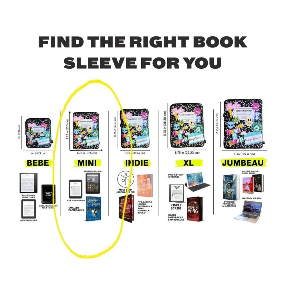 Book Beau Book Sleeve Size 